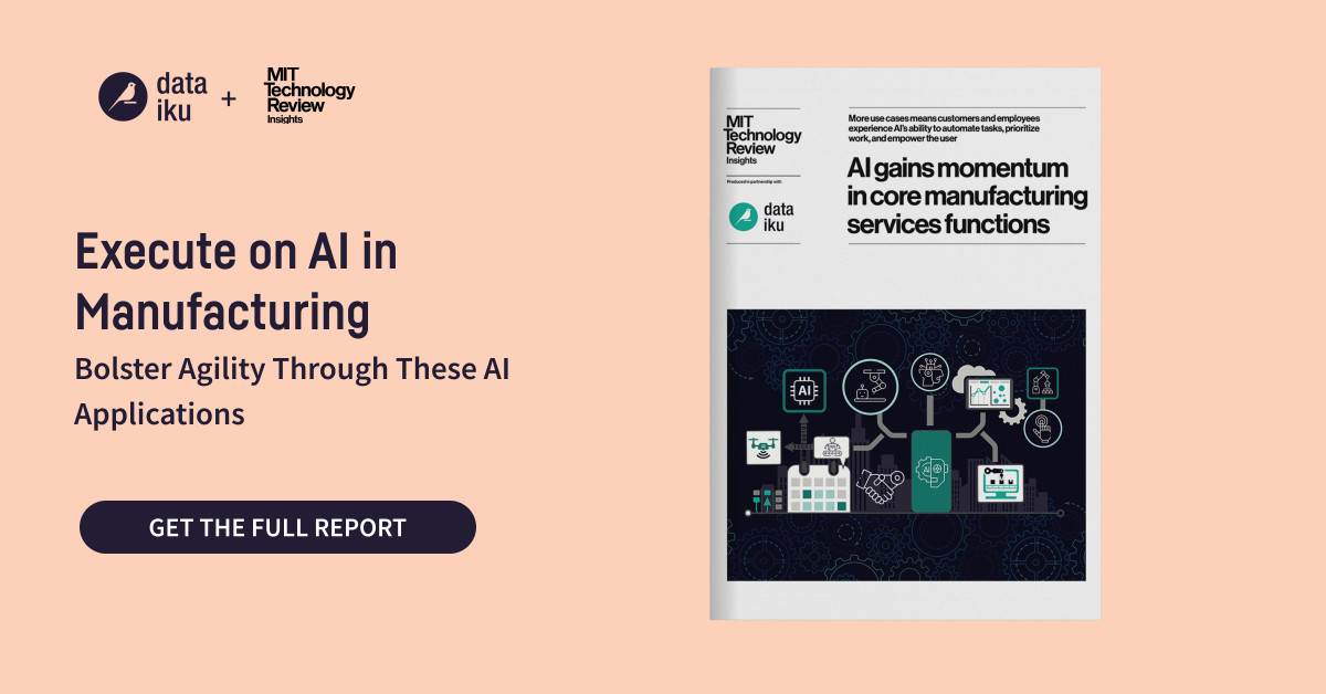 MIT Technology Review Insights Report: AI In Manufacturing